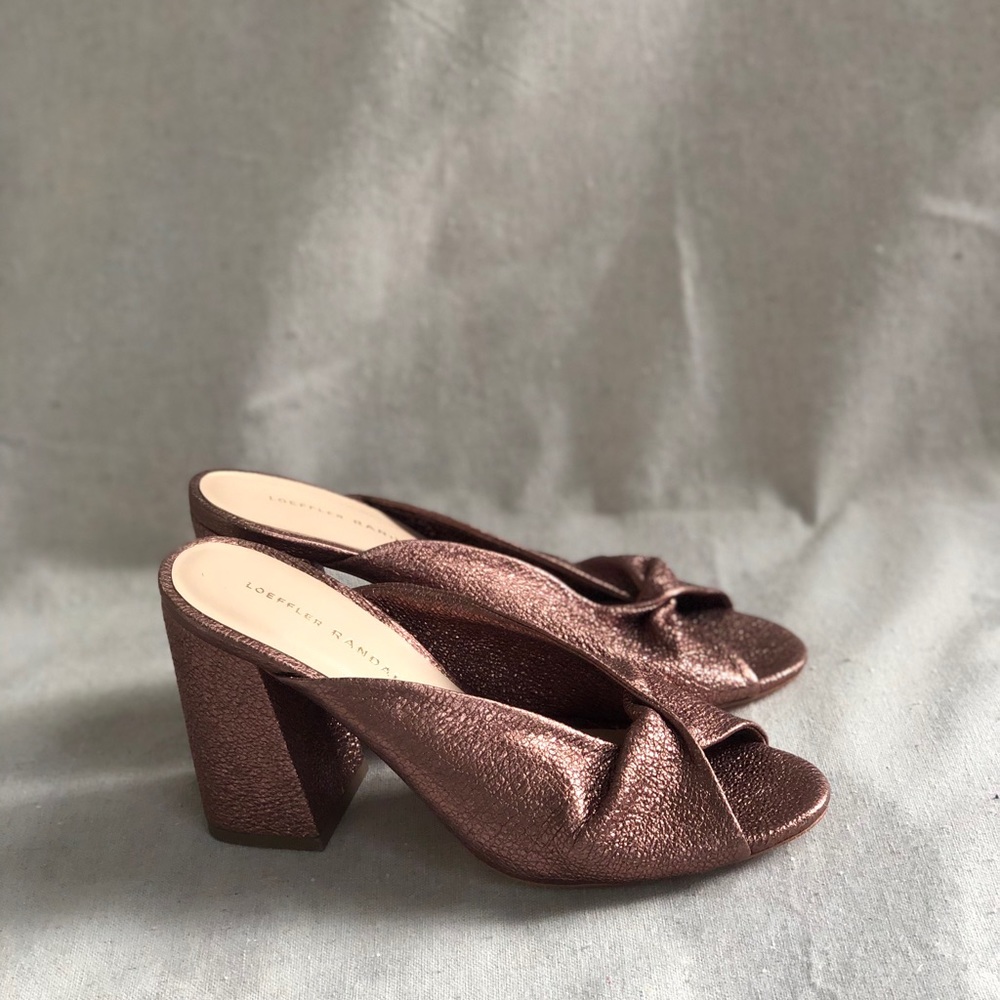 Loeffler Randall Laurel Open Toe Twisted Mules